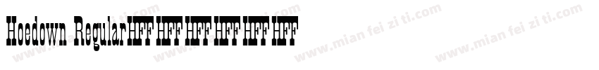 Hoedown Regular字体转换